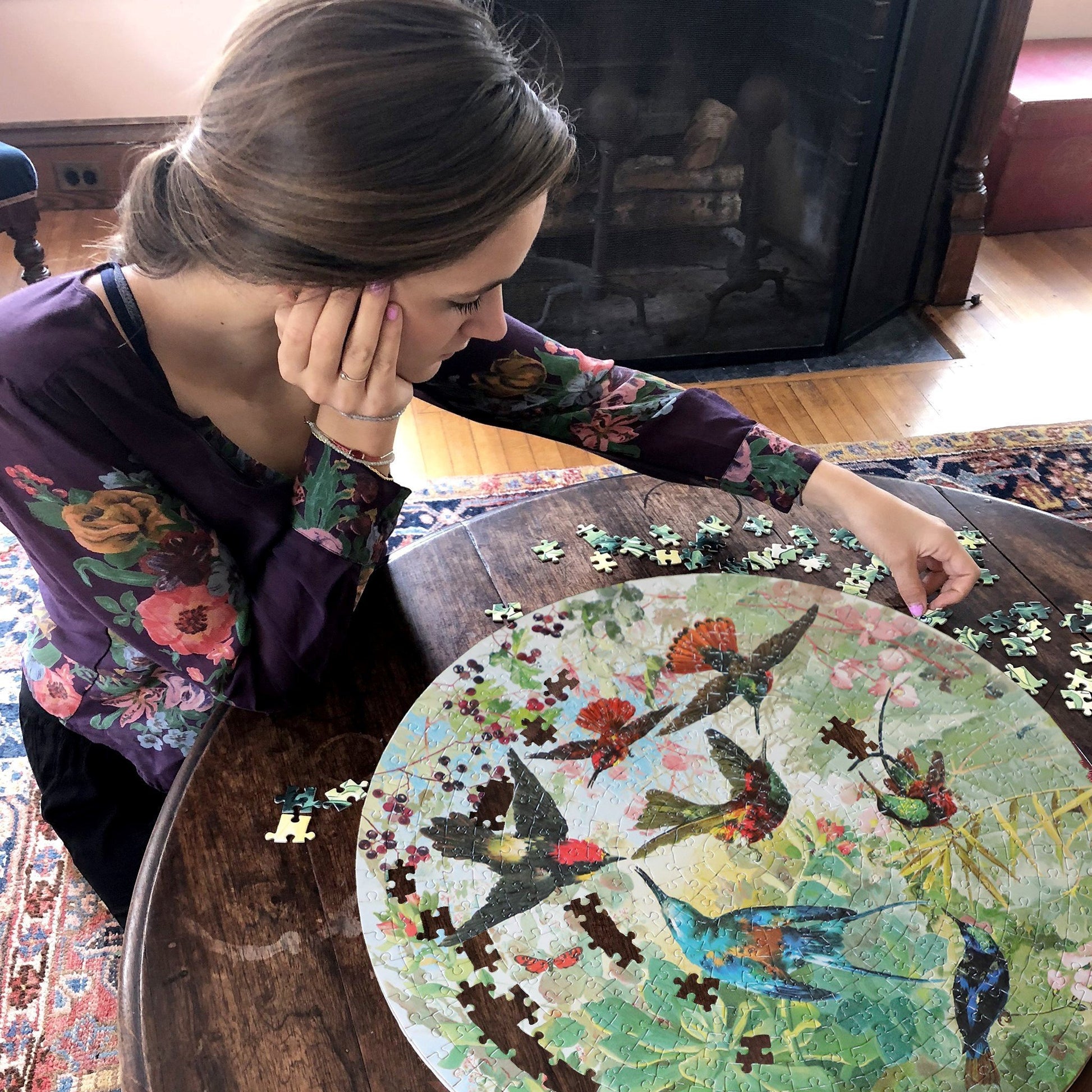 eeBoo 500pc Puzzle Hummingbirds Rd The Toy Wagon