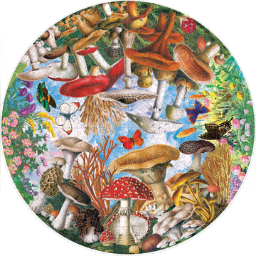 eeBoo 500pc Puzzle Mushrooms and Butterflies Rd The Toy Wagon