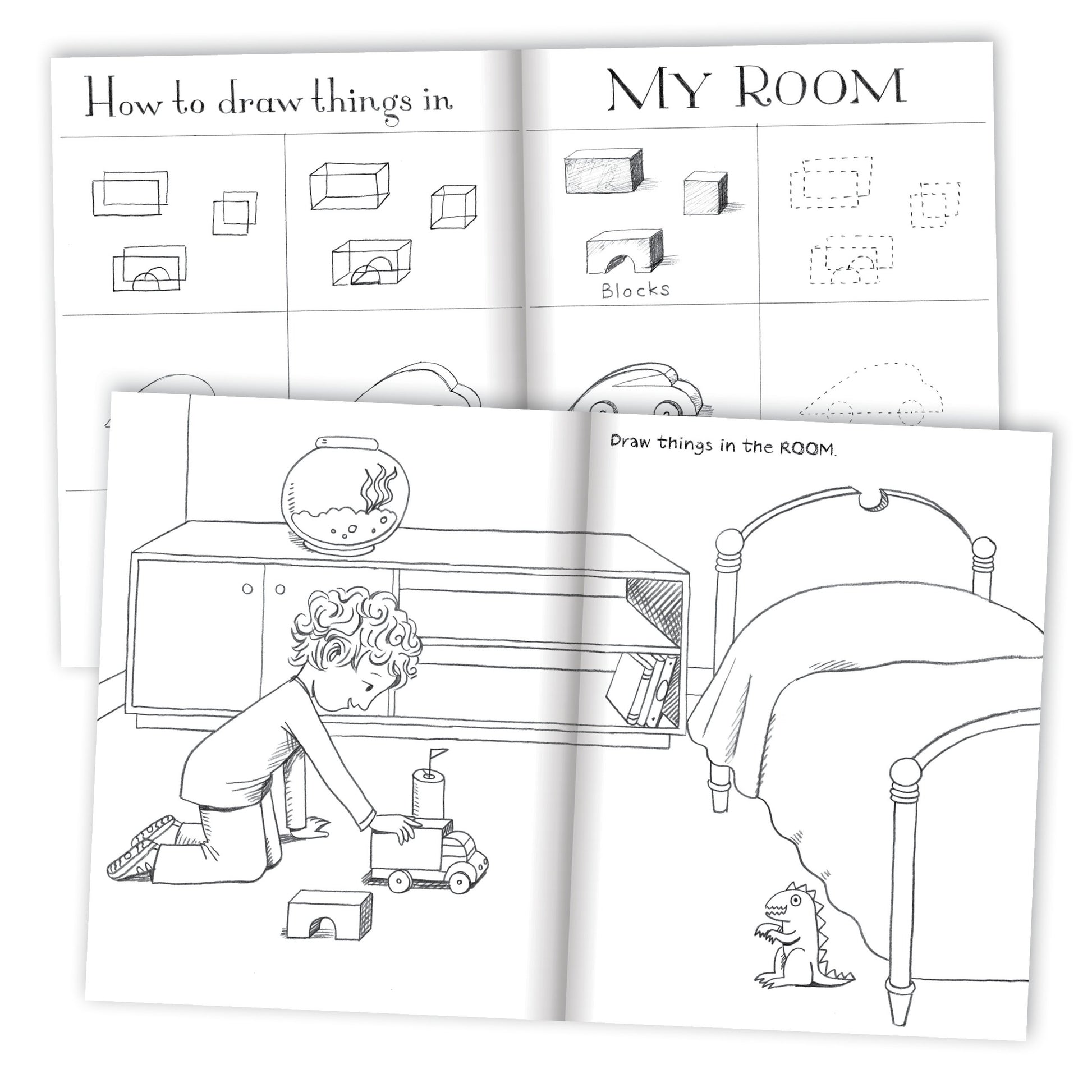 eeBoo Art Books 1 - Learn to Draw Simple Forms The Toy Wagon