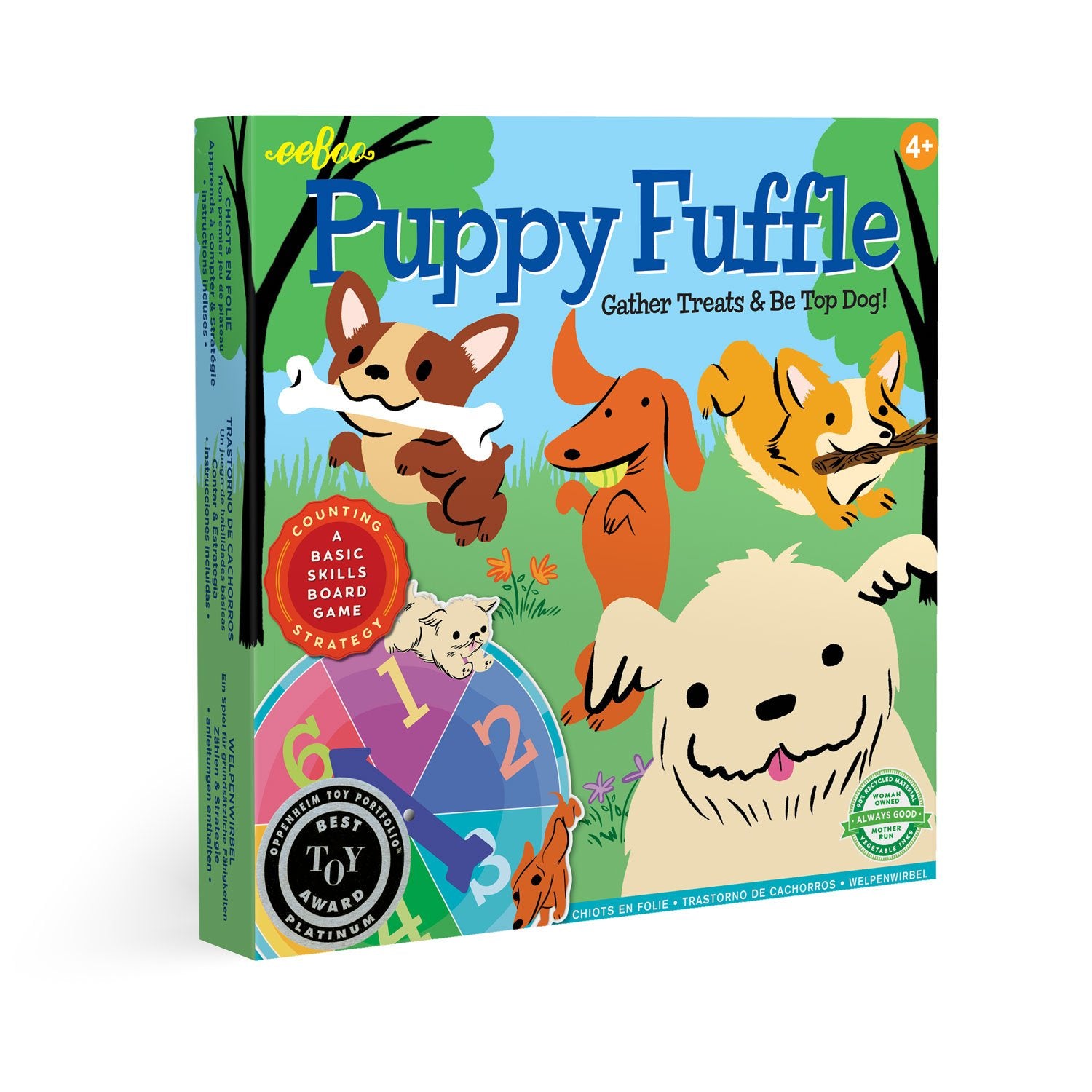 eeBoo Board Game PuPink Poppyy Fuffle The Toy Wagon