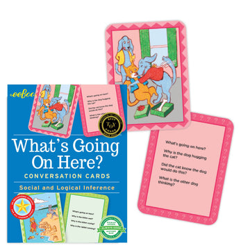 eeBoo Flashcards Whats Going On Here Hardbox The Toy Wagon