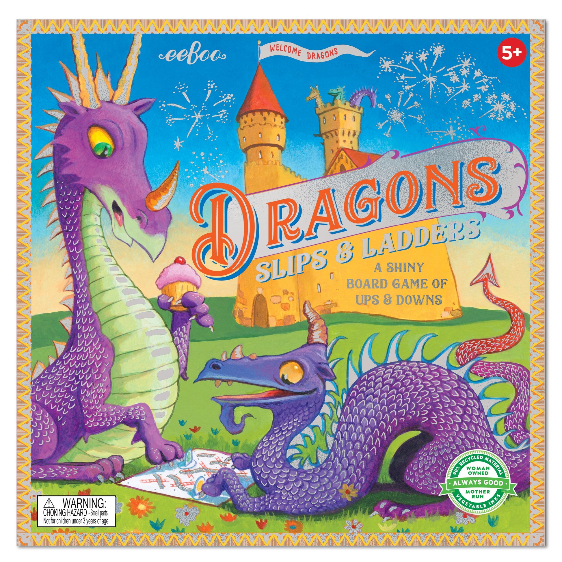 eeBoo Game Dragons Slips & Ladders The Toy Wagon