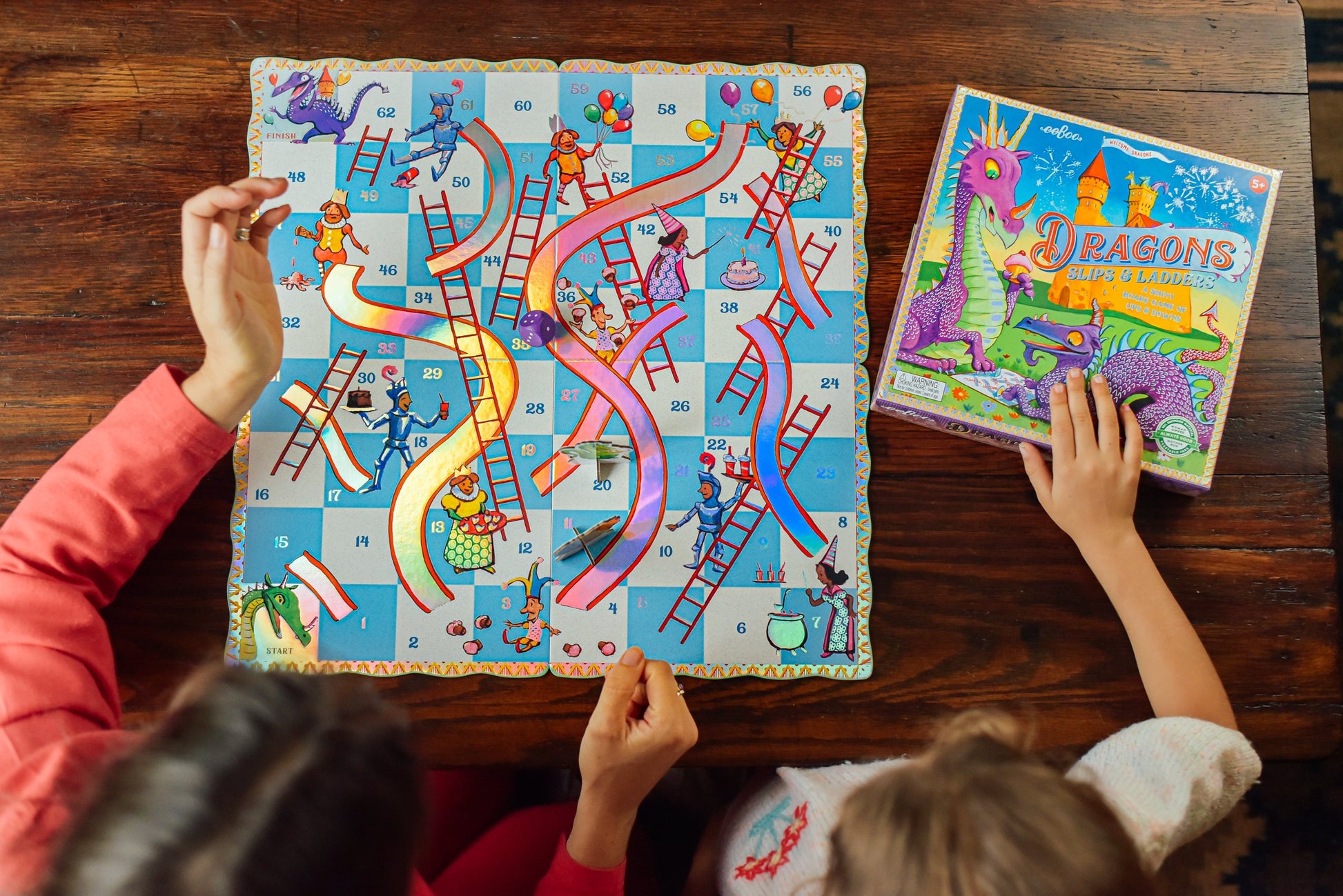 eeBoo Game Dragons Slips & Ladders The Toy Wagon