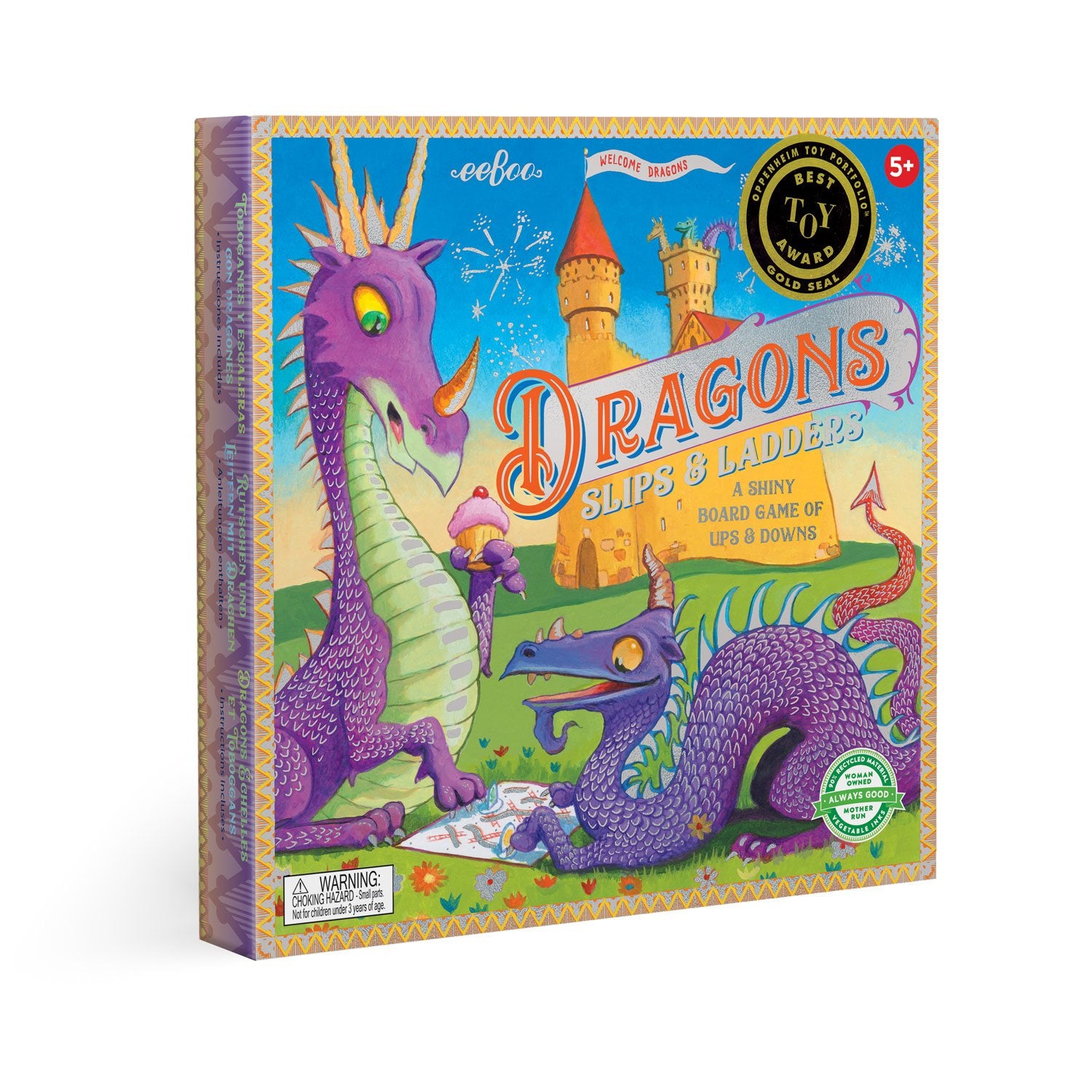 eeBoo Game Dragons Slips & Ladders The Toy Wagon