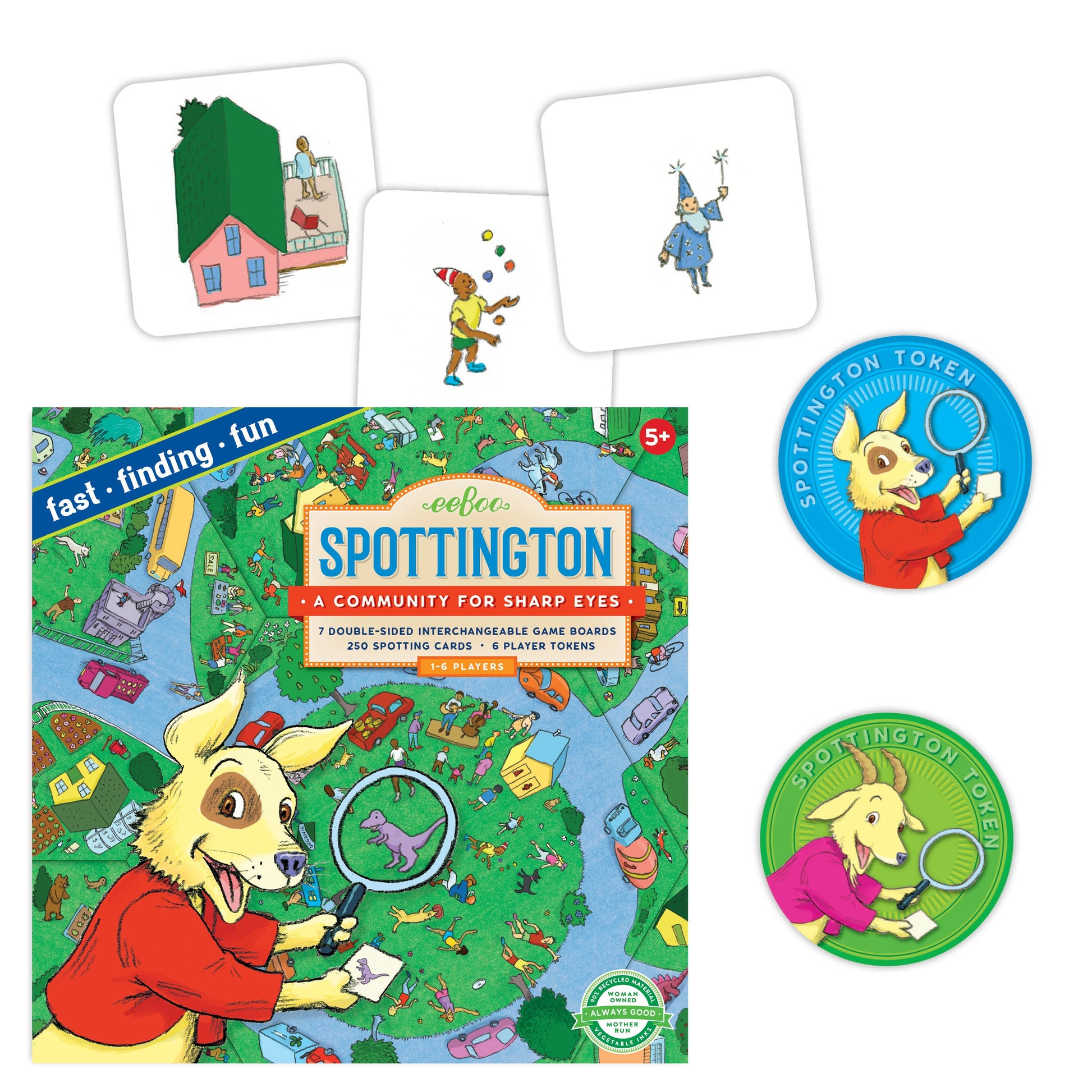 eeBoo Game Spottington The Toy Wagon