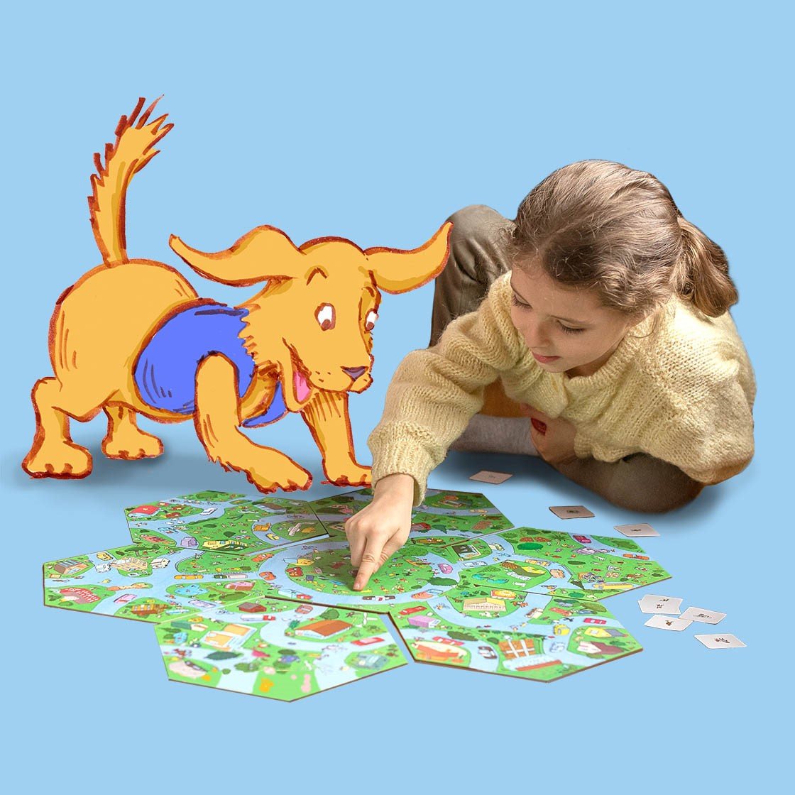 eeBoo Game Spottington The Toy Wagon