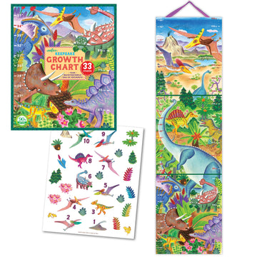 eeBoo Growth Chart Grow Like a Dinosaur The Toy Wagon