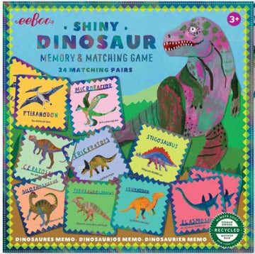 eeBoo Memory Matching Game Shiny Dinosaur The Toy wagon