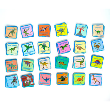 eeBoo Memory Matching Game Shiny Dinosaur The Toy wagon