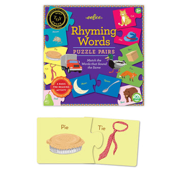 eeBoo Puzzle Pairs Rhyming The Toy Wagon