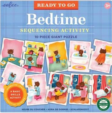 eeBoo Ready to Go Puzzle - Bedtime The Toy wagon