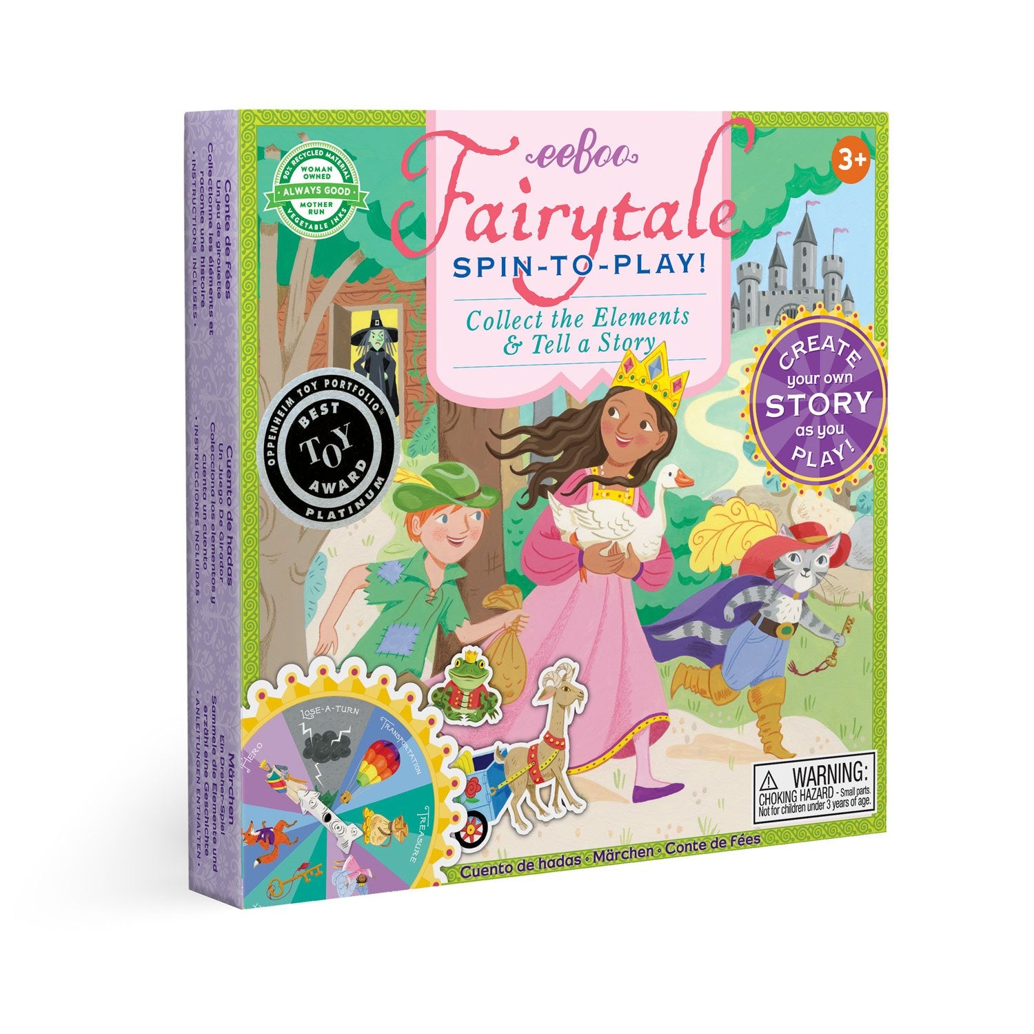 eeBoo Spinner Game Fairytale The Toy Wagon