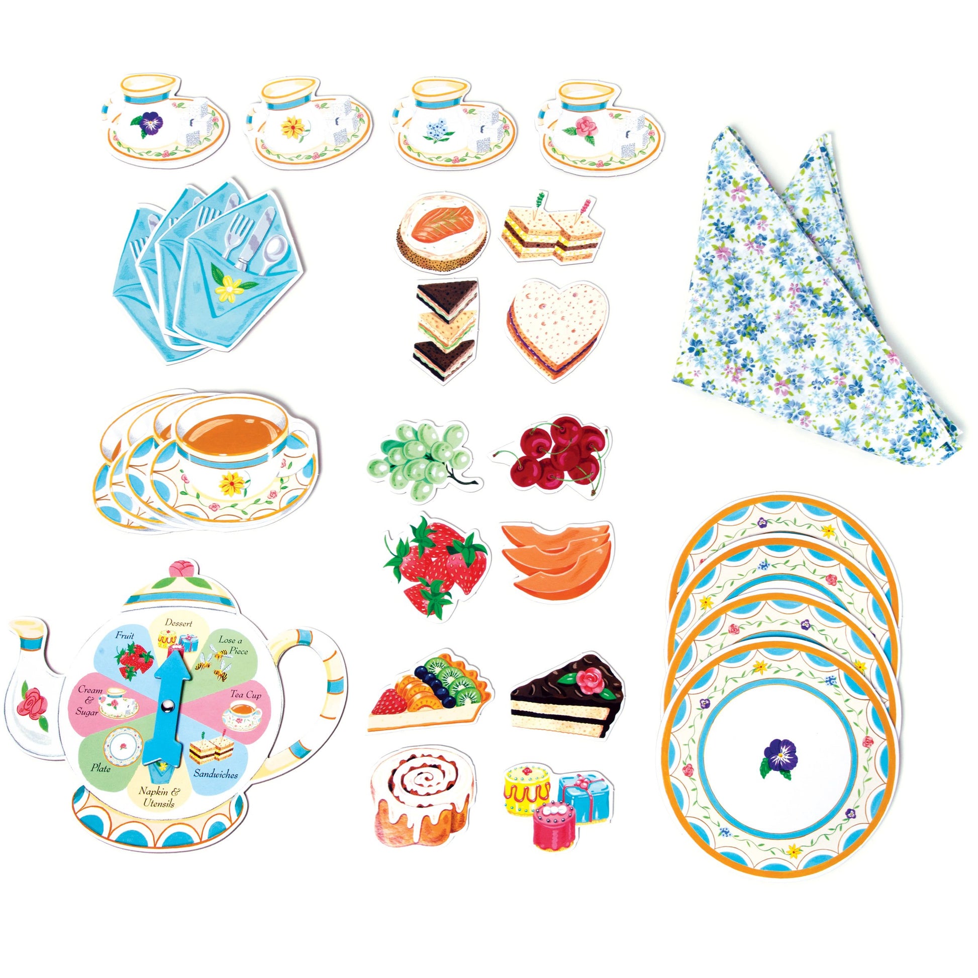eeBoo Spinner Game Tea Party The Toy Wagon