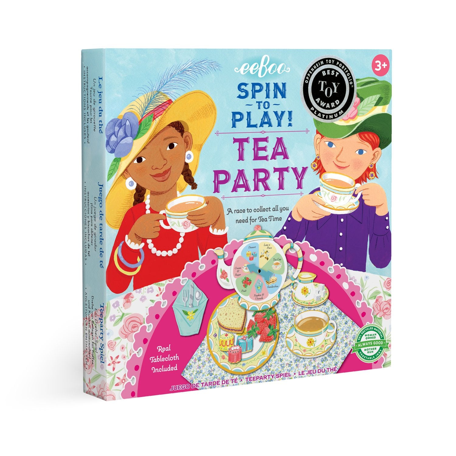 eeBoo Spinner Game Tea Party The Toy Wagon
