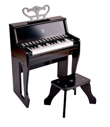 Hape Learn with Lights Black Piano with Stool