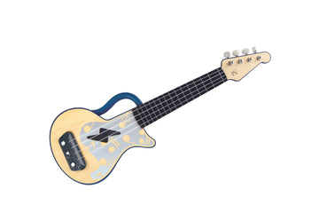 Hape Learn with Lights Ukulele-Blue The Toy Wagon