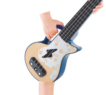 Hape Learn with Lights Ukulele-Blue The Toy Wagon