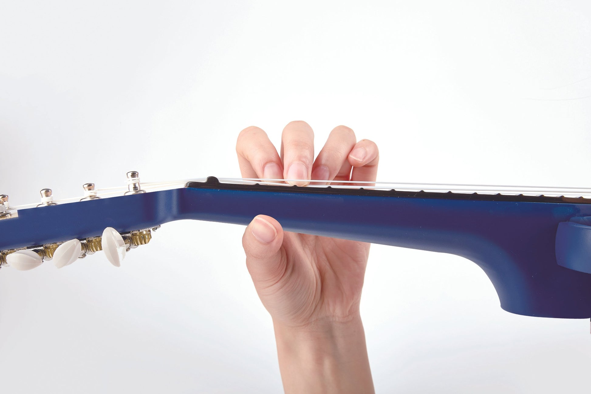 Hape Learn with Lights Ukulele-Blue The Toy Wagon