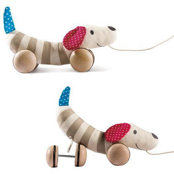 Hape Pull Along Dog The Toy Wagon