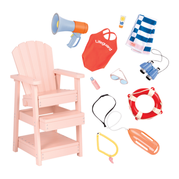 Our Generation  Accessory - Lifeguard Chair Play Set The Toy Wagon