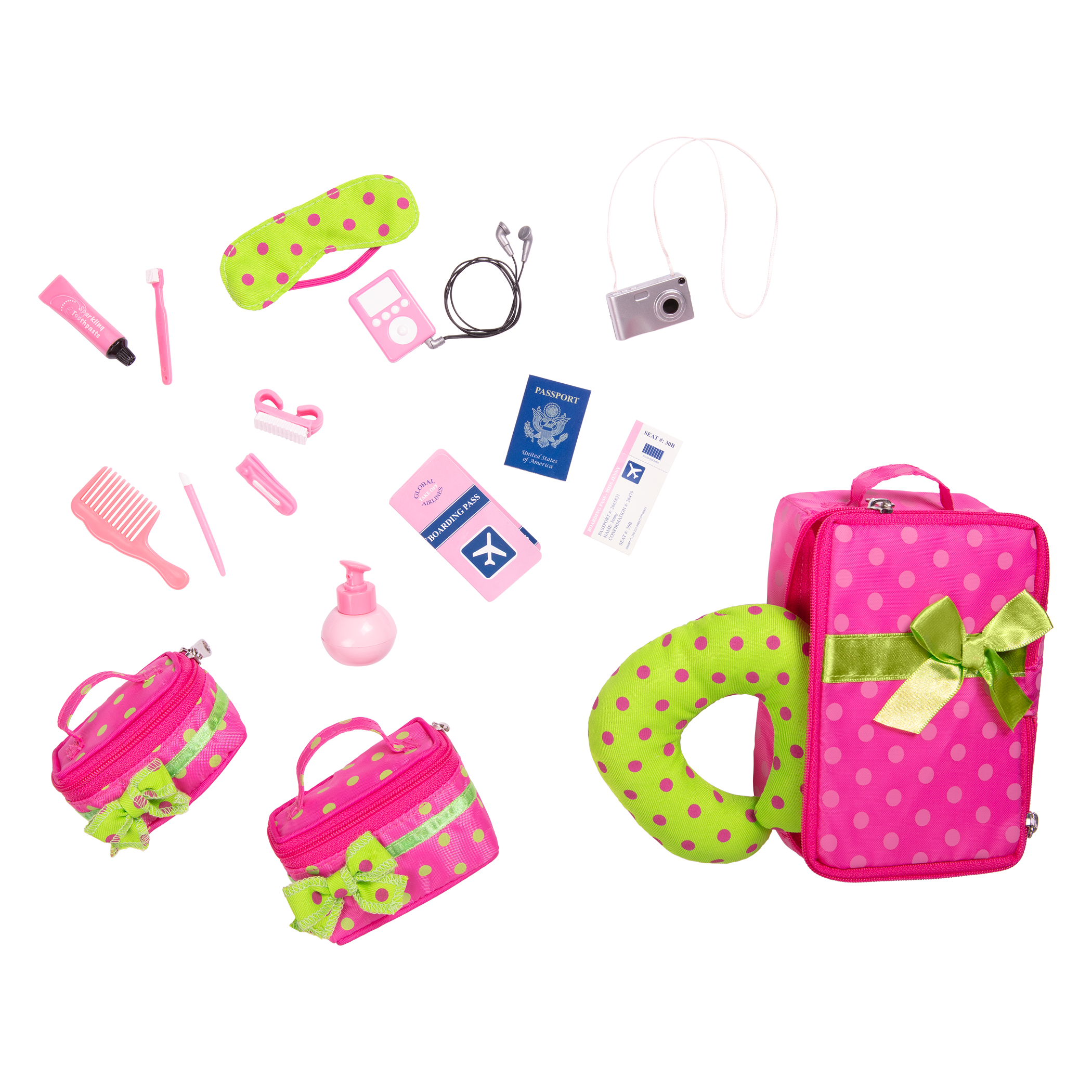 Our Generation Accessory Luggage Travel Set
