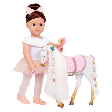 Our Generation  Horse Foal - Andalusian Hair Play Foal The Toy Wagon