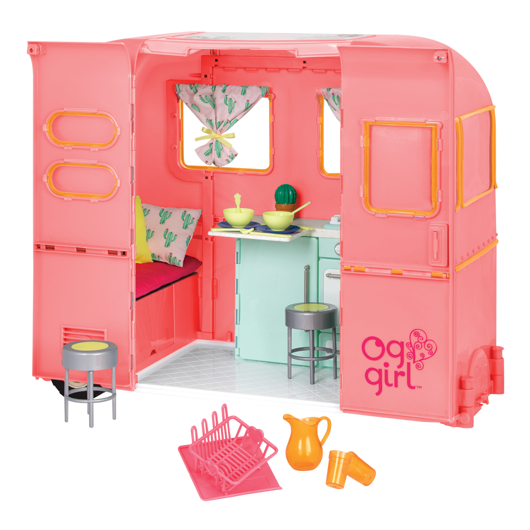 Our Generation R.V. Seeing You Camper Pink for 18" Doll The Toy Wagon