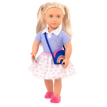 Our Generation Regular Outfit Rainbow Print Shirt School The Toy Wagon