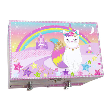 Pink Poppy Caticorn Dreams Medium Musical Jewellery Box The Toy Wagon