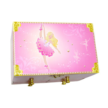 Pink Poppy Romantic Ballet Medium Musical Jewellery Box The Toy Wagon