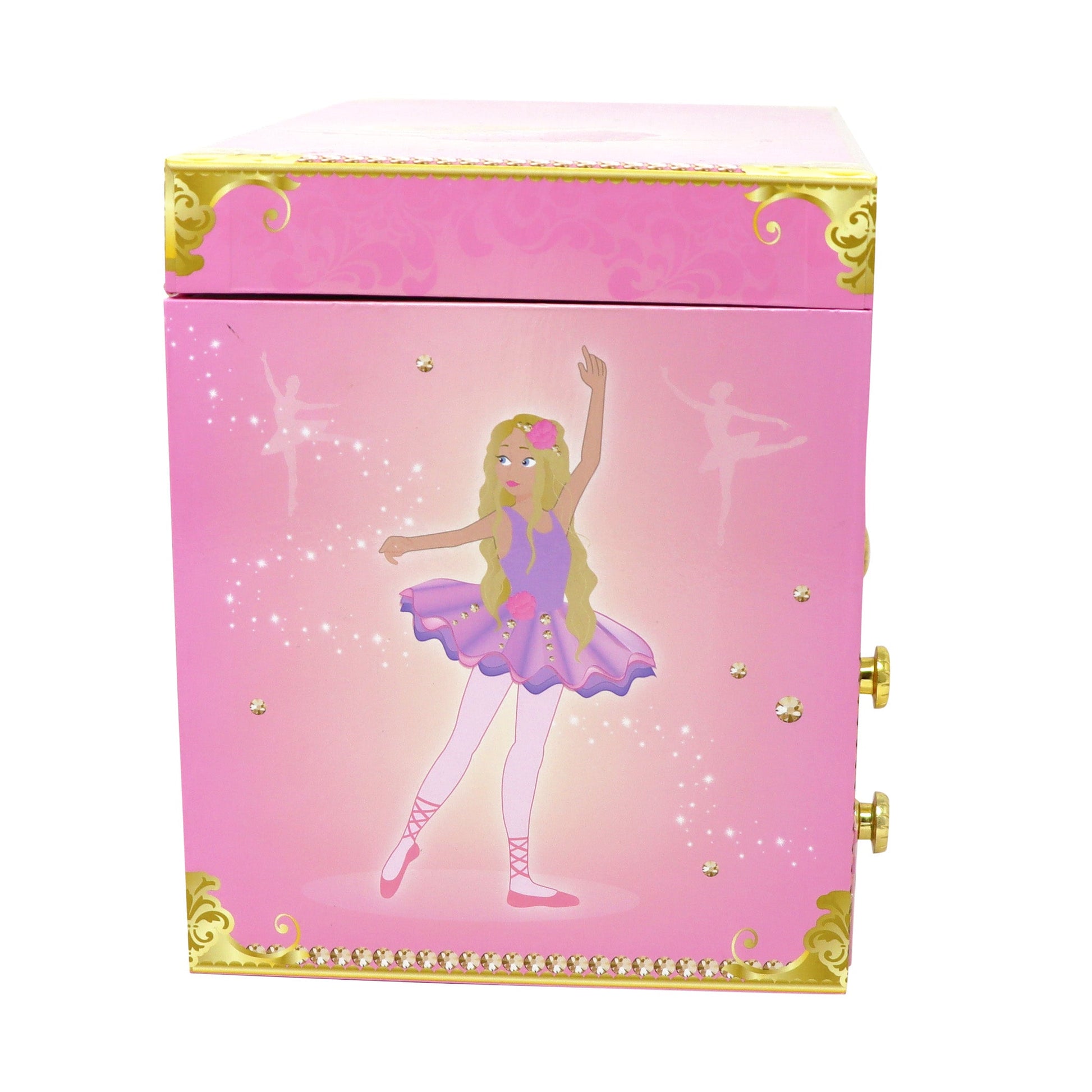 Pink Poppy Romantic Ballet Medium Musical Jewellery Box The Toy Wagon