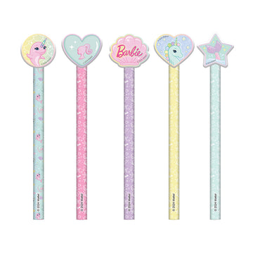 5-Pencil Set Barbie Colour & Activity Set