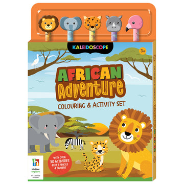 5-pencil African Adventure Colouring & Activity Set