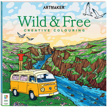Art Maker Wild and Free Colouring Book