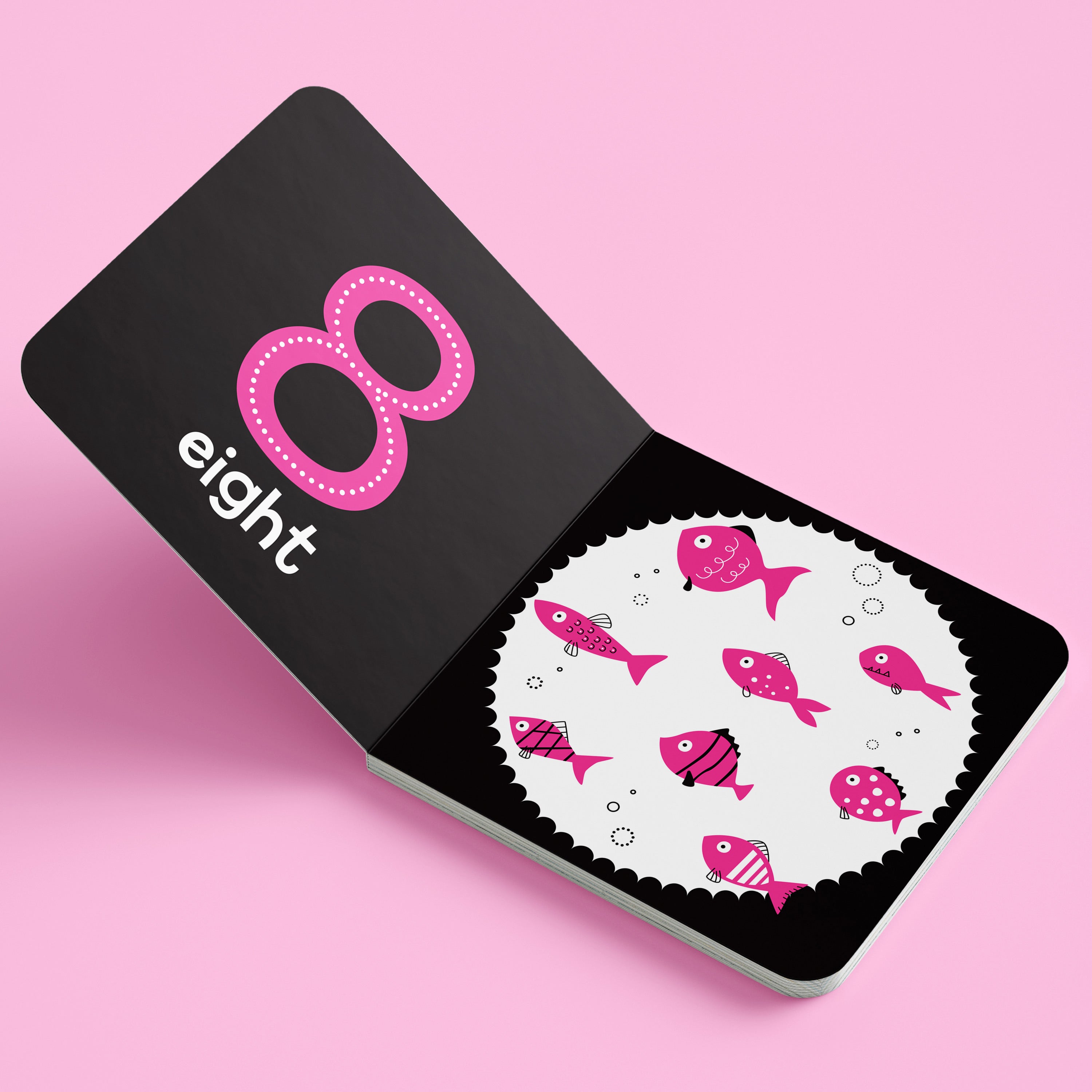 Babyâ€™s First High Contrast Neon Board Book: Numbers