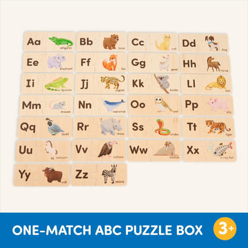 Battat Wooden Self-Correcting Alphabet Puzzle Box Set