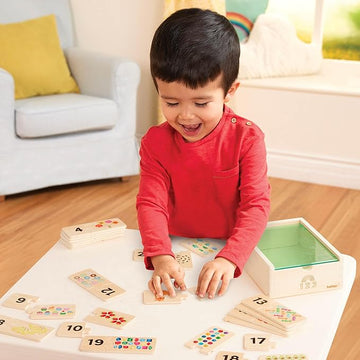 Battat Wooden Self-Correcting Numbers Puzzle Box Set