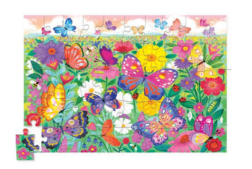 Crocodile Creek 50pc Holographic Puzzle - Butterflies