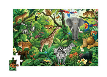 Crocodile Creek 50pc Holographic Puzzle - Jungle Paradise