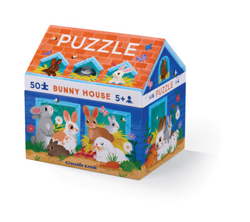 Crocodile Creek 50pc House Puzzle Bunny House