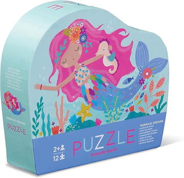 Crocodile Creek Mini Shaped Puzzle Mermaid Dream 12pc