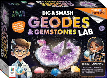 Curious Universe Dig & Smash Geodes Kit