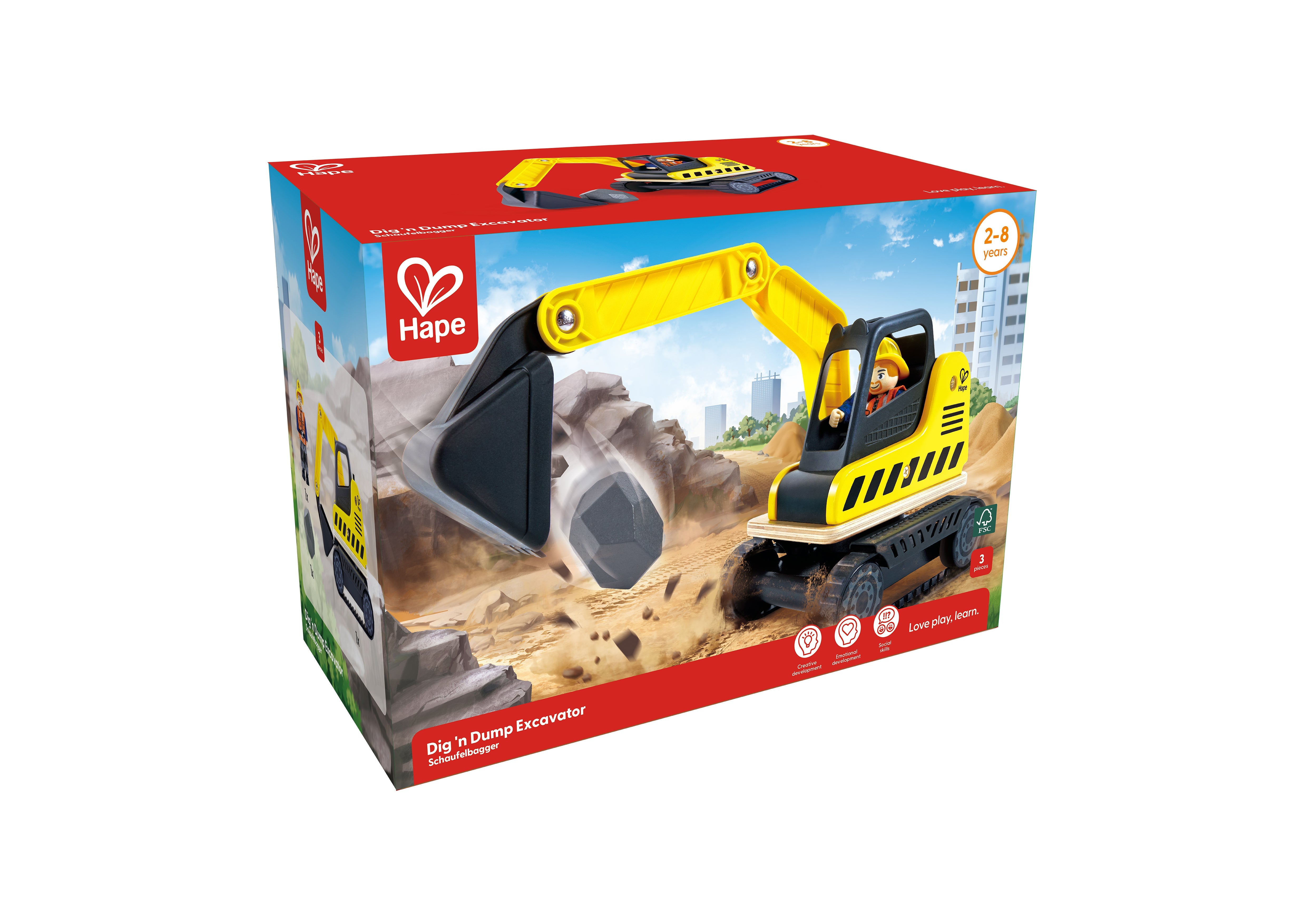 N Dig Hape Dig n Dump Excavator