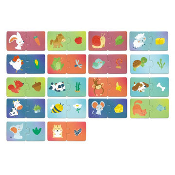 Hape Duo Logic Puzzle Animals &Foods