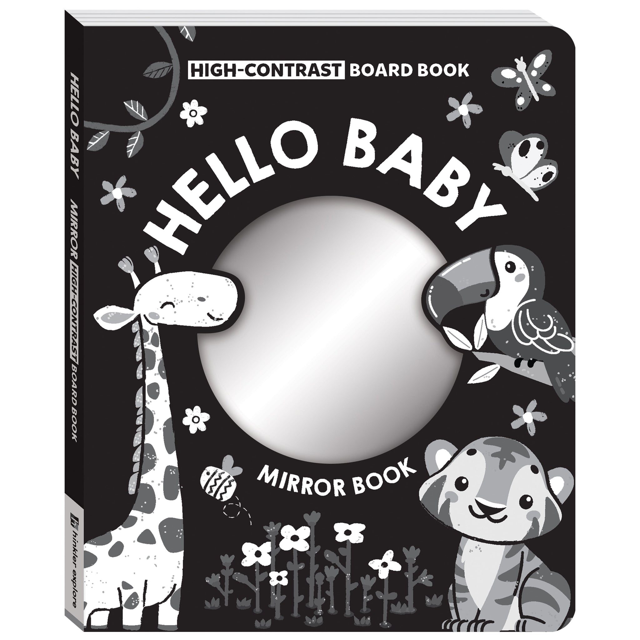 High Contrast Board Book Mirror: Hello Baby!