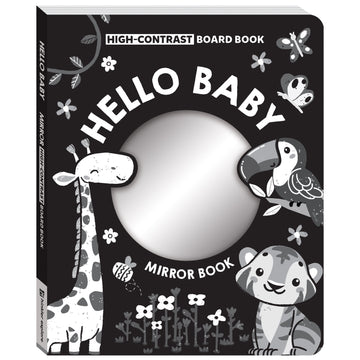 High Contrast Board Book Mirror: Hello Baby!