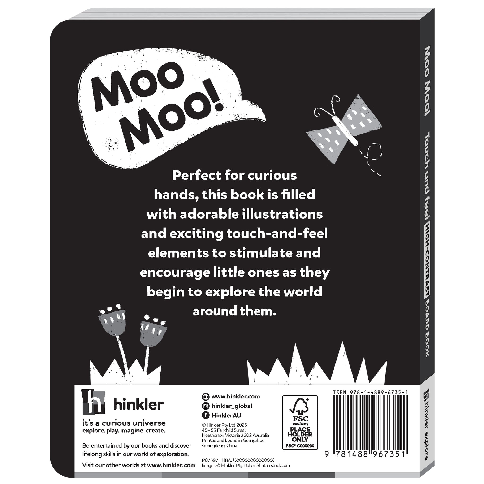 High Contrast Board Book Touch and Feel: Moo Moo!