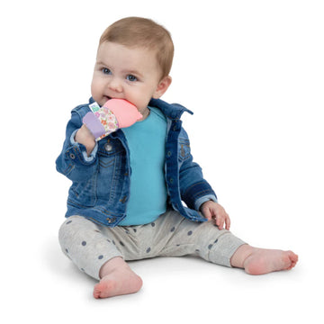 Ingenuity Teether Mitt - Nally Pink