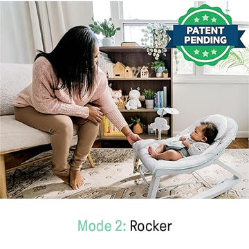 Ingenuity Keep Cozy 3 in 1 Grow With Me Bounce & Rock Seat Weaver