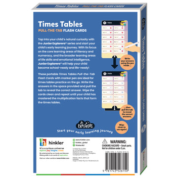 Junior Explorers Times Tables Pull-the-Tab Flash Cards